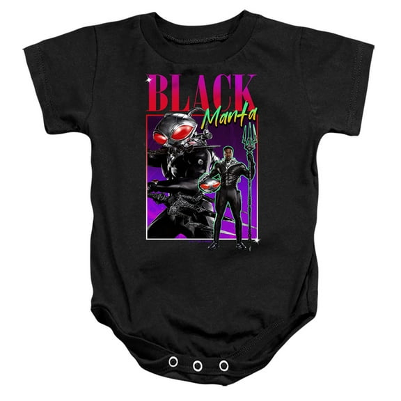 Aquaman and the Lost Kingdom 90'S Style Black Manta Unisex Infant Snap Suit for Baby