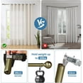 thumbnail image 6 of Urbanest Adjustable Double Curtain Rod Set Metal with Decorative Ball Finials, Heavy-Duty, 84"-120", Antique Gold, 6 of 8