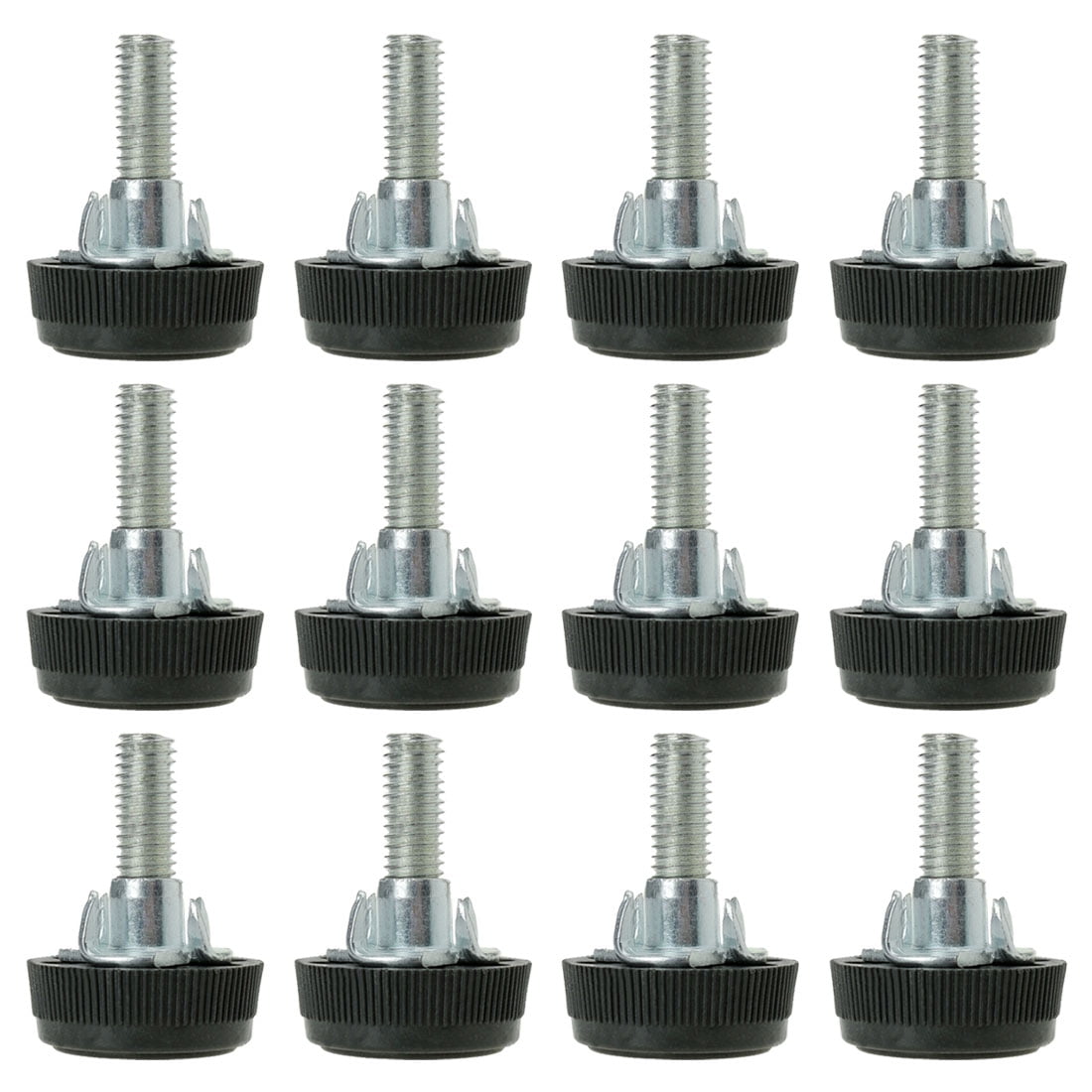4 x FURNITURE ADJUSTABLE FEET 40x8mm LEGS T NUTS INCLUDED GLIDES LEVELLING H198 