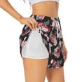 thumbnail image 5 of Rocae Rose Flowers for Women's Athletic Shorts Quick Dry Workout Hiking Shorts With Pockets for Running, Yoga, Gym, Sports XX-Large, 5 of 9