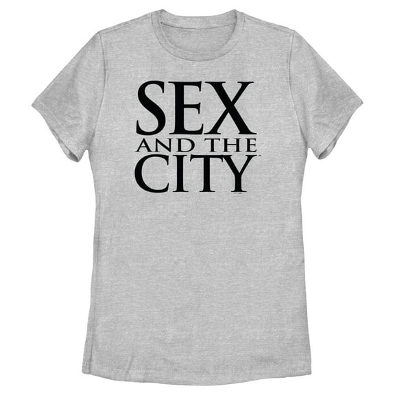 Women's Sex and the City Classic Text Logo  Graphic Tee Athletic Heather Medium