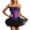 Purple, variant on Women's Corset Bustier Dress - Puffy Skirt Stage Performance Formal Evening Gown for Party and Events