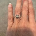 thumbnail image 4 of JewelryLoversZone Rose Gold Vermeil Alexandrite Ring Color-Changing June Birthstone Engagement Ring Handmade Jewelry Gift for Her Silver 10, 4 of 5