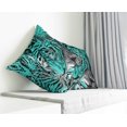 thumbnail image 4 of VargottamSquare Pillow Cover - Decorative Pillow Covers24x24 Inches,PrintedTeal BlueThemePillowcase, DecorativeSquareCushionCovers, 4 of 4