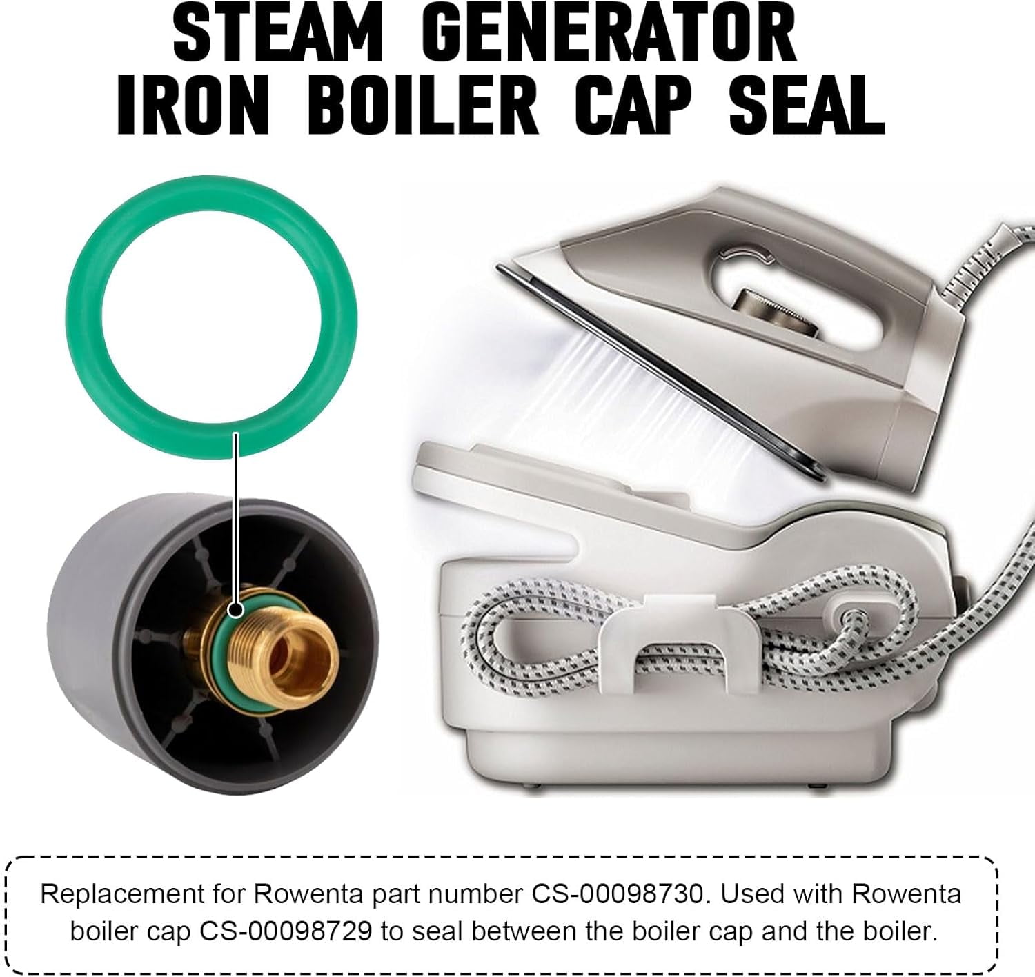 Rowenta steam iron steam valve seal replacement diagram