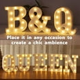 thumbnail image 4 of LED Letter Lights Sign Letters Light Up Letters Sign for Night Light Wedding Birthday Party Battery Powered Christmas Lamp Home Bar, 4 of 8