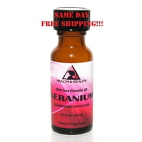 GERANIUM ESSENTIAL OIL AROMATHERAPY 100% PURE NATURAL GLASS BOTTLE 0,5 OZ 15 ML