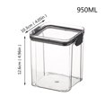 thumbnail image 3 of AMERTEER Plastic Storage Bins with Latching Lids  Stackable Clear Storage Bins for Home and Office Organization Soup & Salad Food Storage Containers for Everyday Use Medium Rectangle Cont, 3 of 3