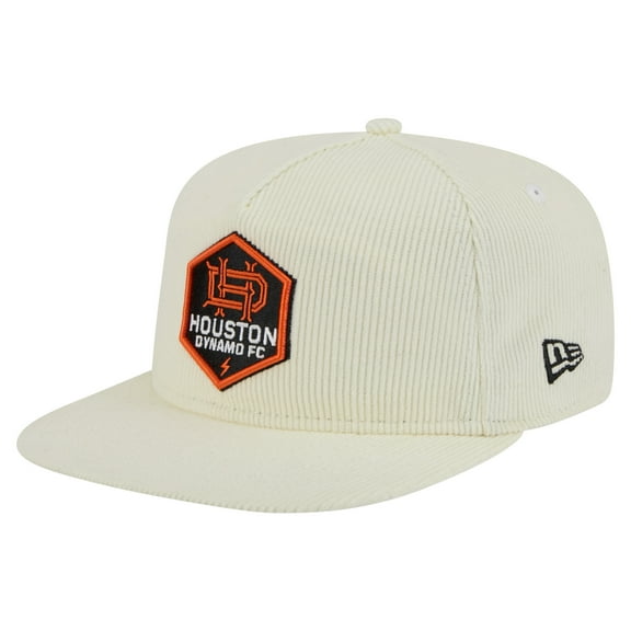 Men's-New Era  Cream Houston Dynamo FC 2025 Kickoff Snapback Golfer Hat