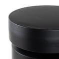 thumbnail image 6 of DecMode 14" x 18" Black Metal Drum Accent Table, 1-Piece, 6 of 16