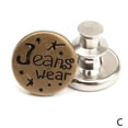 thumbnail image 1 of 5pcs Retractable Jeans Button Adjustable Removable Stapleless Metal Buttons UK 9C9C, 1 of 9
