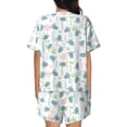 thumbnail image 3 of Naloa Sea Turtle Women's Short-Sleeved Pajama Set, Loungewear, Summer pajamas, Breathable Cozy - 3X-Large, 3 of 9