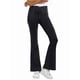 thumbnail image 3 of Leggings de Yoga de Mezclilla Ajustados con Bolsillos y Cintura Alta para Mujer Gris Oscuro M, 3 of 8