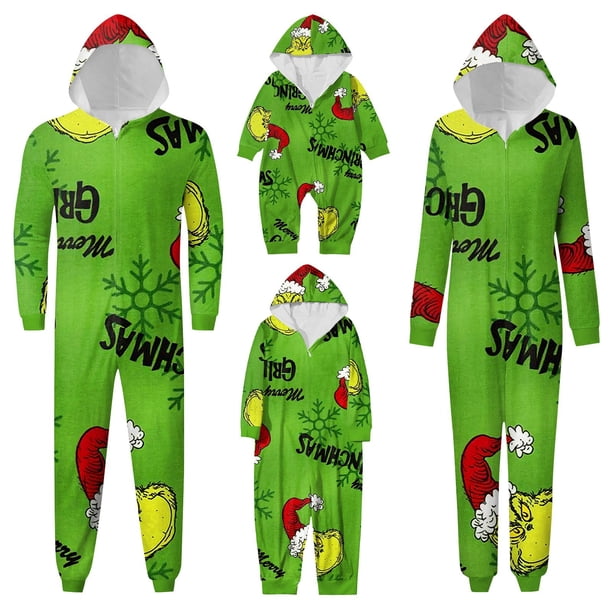 Matching Christmas Pajamas for Family Durable Christmas Onesie Grinch ...
