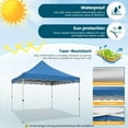 thumbnail image 2 of SANOPY 10 x 10 ft Pop-up Canopy Tent, Outdoor Straight Legs Instant Canopy - Blue, 2 of 7