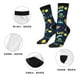 thumbnail image 5 of Fotbe Funny Spaceships Calcetas Largas con Estampado para Hombre y Mujer – Calcetas de Compresión Transpirables y Elásticas, Viajar y Uso Diario Talla 5-11, 5 of 6