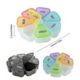 thumbnail image 3 of Cqxid Food Storage Under $5 Home & Garden Food Storage Weekly Box – 7 Day Rainbow Organizer With Weekday Labels Large Compartments & Snap Lids – Portable Tablet Case For & Travel Use, 3 of 8