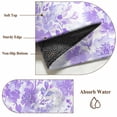 thumbnail image 6 of Non-Slip Rug Pad Rugs Watercolor Purple Flowers Botanical Rectangle Area Rugs 3x5Ft Soft Carpet Pads for Living Room Kids Room, Abstract Floral Painting Art, 6 of 9