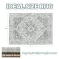 thumbnail image 3 of SIXHOME Area Rug 8'x10' Soft Washable Rugs for Living Room Non Slip Carpet Vintage Medallion Bedroom Indoor Floor Rugs Distressed Orange Gray, 3 of 7
