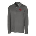thumbnail image 2 of Men's Cutter & Buck Steel Western Kentucky Hilltoppers Vault Advantage Tri-Blend Pique Big & Tall Long Sleeve Polo, 2 of 3