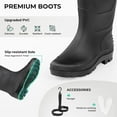thumbnail image 4 of Calamus WaveWalker Fishing Waders for Men & Women, 100% Waterproof PVC Waders with Slip-Resistant Boots, Tear-Resistant Nylon, 4 of 16