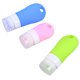 thumbnail image 5 of GOOHOCHY botellas de viaje vacías de silicona, rellenables, para champú y gel de ducha (1 rosa de 38 ml, 1 azul de 60 ml y 1 verde de 60 ml)., 5 of 8