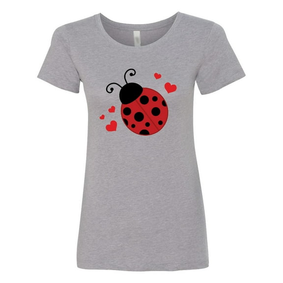 Inktastic Lady Bug and Hearts Women's T-Shirt