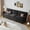 Black, variant on 94" Sofa for Living Room, 3 Seater Couch with Deep Seat, Modern Comfy Corduroy Couches for Apartment Small Space, Black