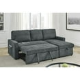 thumbnail image 4 of Kingway Furniture Fliner 2 Piece Upholstered Chaise sectional with USB in Gray, 4 of 6