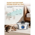 thumbnail image 4 of AGEETXT Cat Water Fountain 3.2L/108oz Wireless Stainless Steel Cat Fountain, Automatic Cordless Pet Water Fountain Indoor, Easy Clean BPA-Free for Cats, Dogs, Multiple Pets, 4 of 10