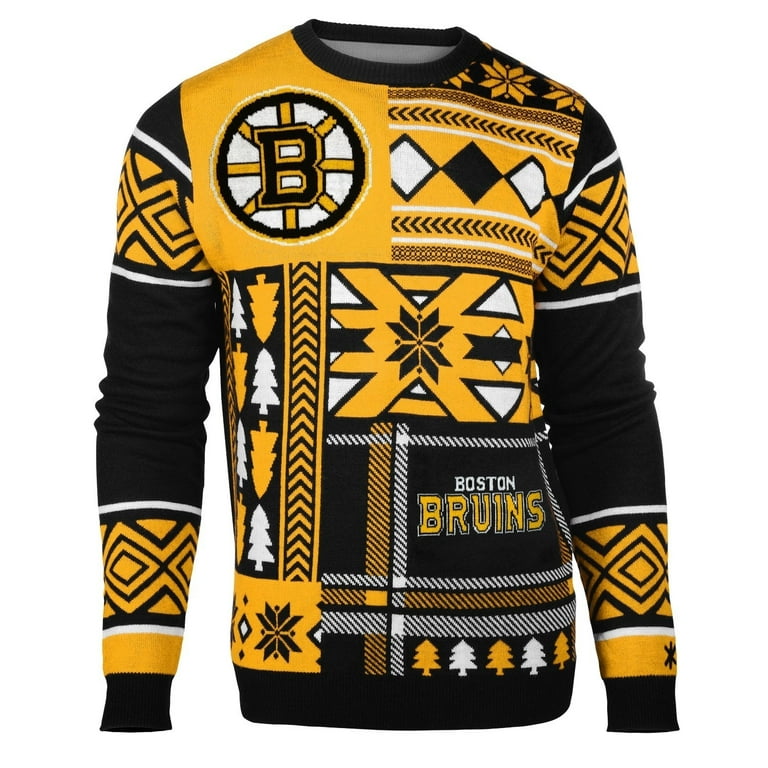 Boston Bruins Big Logo Ugly Sweater - Gold