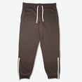thumbnail image 4 of Men's Loose Fit Fleece Joggers with leg zipper, 4 of 10
