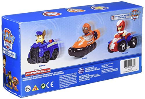 paw patrol 3 pack vehicle set