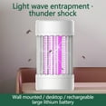 thumbnail image 4 of sruoe Mosquito Lamp Killer, Bug Zapper Indoor, Portable Rechargeable Hanging Powered Bug Zapper, Mosquito Fly Trap Pest Control, Mosquito Killer for Yard, Camping, Office, Plastic, 4 of 6