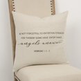 thumbnail image 5 of Gray Cream Angels Unaware Throw Pillow, 5 of 5