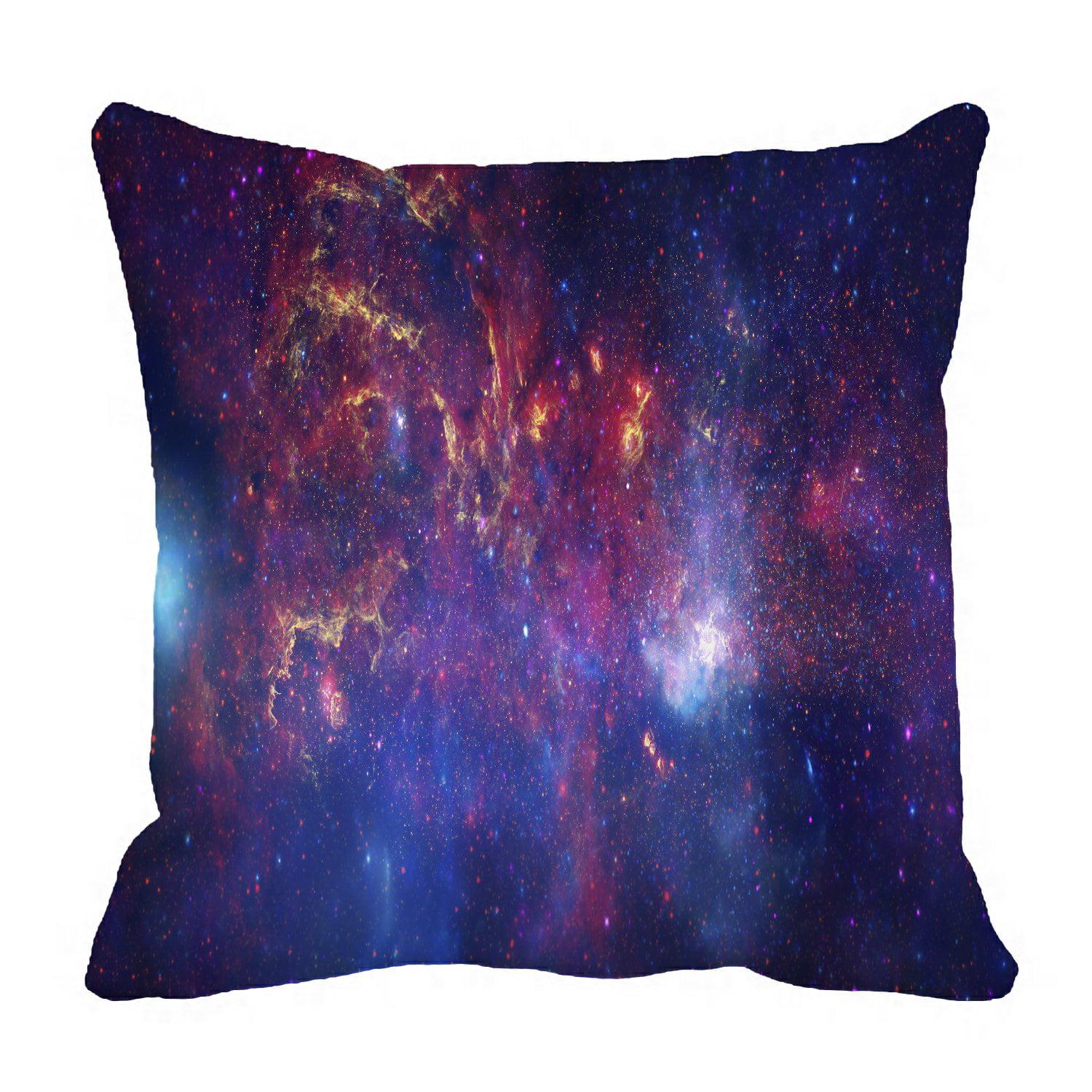 Pink Space Stars Galaxy Nebula Throw Pillow Cover w Optional Insert by Roostery 