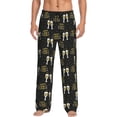 thumbnail image 1 of Fotbe Happy New Year Pantalones de Pijama para Hombre, Pantalones de Dormir, Pantalones de Casa con Cintura Ajustable y Bolsillos-X-Large, 1 of 6