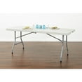thumbnail image 4 of 6 foot Resin Multi Purpose Center Light Gray Fold Table with Wheels, 4 of 4