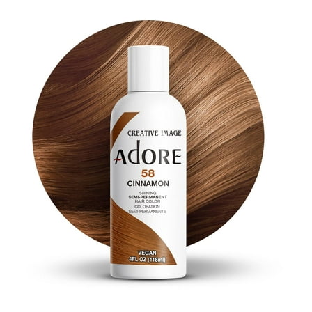 Adore Semi Permanent Hair Color 48 Honey Brown 4oz., Adult