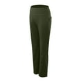 thumbnail image 6 of COMVALUE Women's Yoga Pants Wide Leg wiht Pockets High Waist Stretch Loose Casual Lounge Sweatpants (Army Green, S), 6 of 7