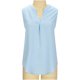 thumbnail image 4 of Blusa de verano para mujer, cómoda, informal, sin mangas, con cuello en V, color sólido Pompotops  lopia998646, 4 of 8