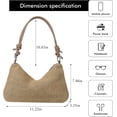 thumbnail image 4 of LinYooLi Straw Bag for Women, Summer Beach Woven Bag Hobo Crossbody Handbag for Vacation with Adjustable Shoulder Strap, 4 of 6
