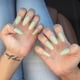 thumbnail image 3 of 24 pegatinas para decoración de uñas esmeriladas a la moda, pegatinas creativas para uñas, decoración de manicura, pegatinas para uñas para mujeres y niñas (gris verde, 24 unidades por juego), 3 of 5