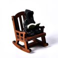 thumbnail image 3 of Halloween Witch Rocking Chair Home Table Decoration Man in Black Car Resin Decoration, 3 of 3