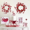 thumbnail image 1 of Xihbxyly Corona de San Valentín con Forma de Corazón, Diseño de Bayas de Espuma Roja, Decoración Romántica para Puerta de Entrada, Decoración Navideña Reutilizable, Perfecta para Pared o Boda, Tamaño, 1 of 7