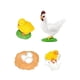 thumbnail image 2 of Figura del ciclo de vida de los animales, material didáctico para el aprendizaje preescolar para niños y niñas. gallina 5x5cm, 2 of 9