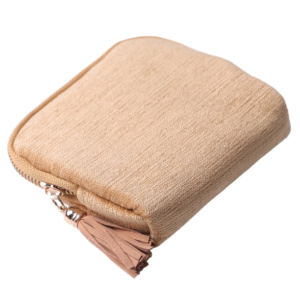 Bolsa para guardar joyas con cierre de cremallera, organizador portátil de joyas con múltiples compartimentos.