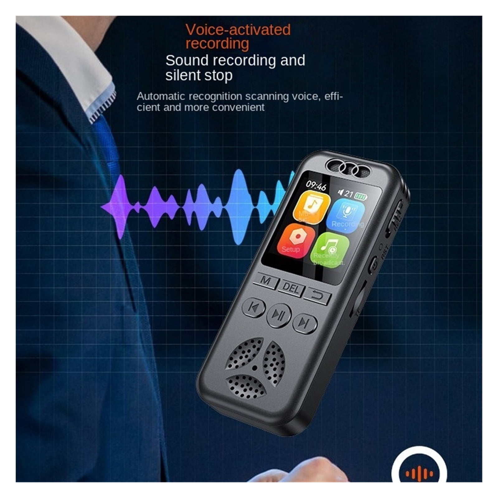 Digital Sound Activated Recorder Professional Dictaphone Voice Recording Player for Meeting ,Excellent Sound Quality