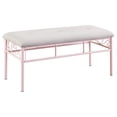 thumbnail image 2 of DeeHome Powder Pink Bench, 2 of 7