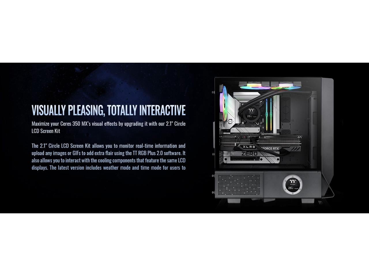 Thermaltake Ceres 350 MX Mid Tower Chassis, Black CA-1Z3-00M1WN-00